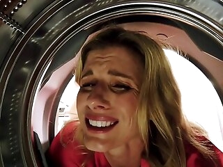 Gender My Stuck Step Mom surrounding the Botheration while she is Stuck surrounding the Dryer - Cory Chase